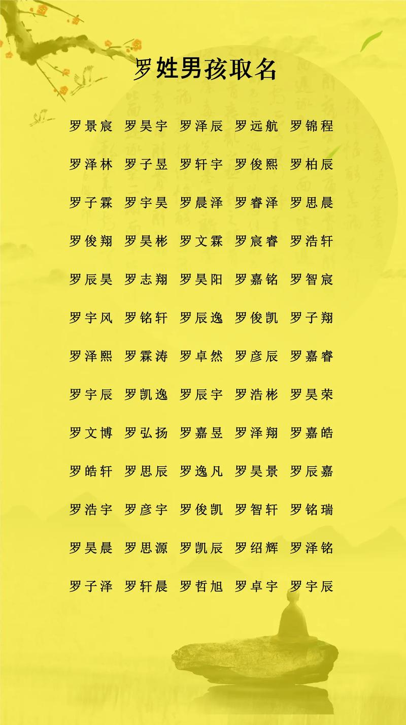 罗姓男孩名字中蕴含独特优美的字眼，能否推荐一个既独特又优美的名字呢？