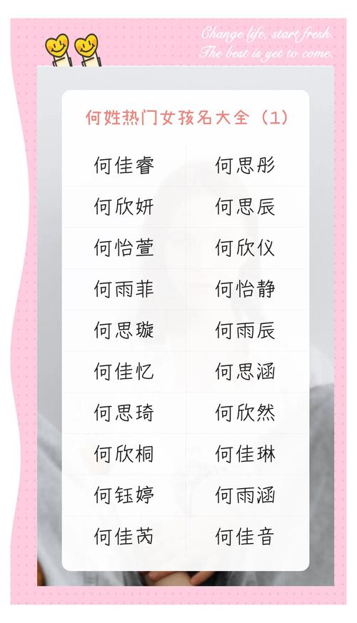 何姓冷门独特女孩名字，有没有什么好听的推荐？
