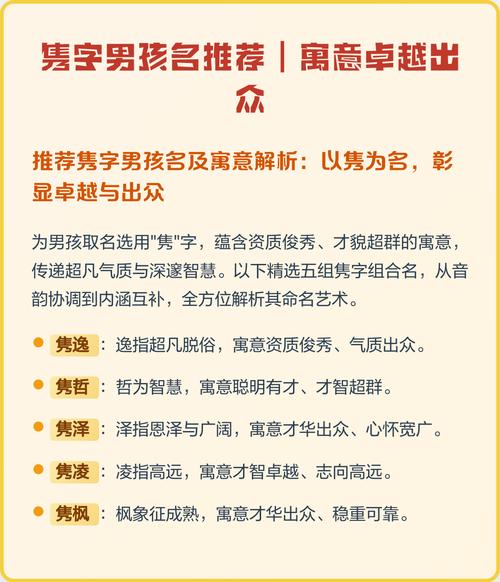 隽字取名有何深层寓意，适合男孩的名字有哪些含义？