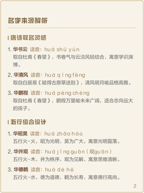 华姓男宝宝取名，有没有既创意又吉祥的名字推荐呢？