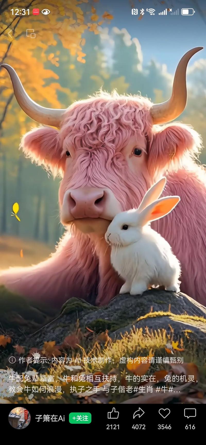 牛和兔真的嫩成为好朋友吗？