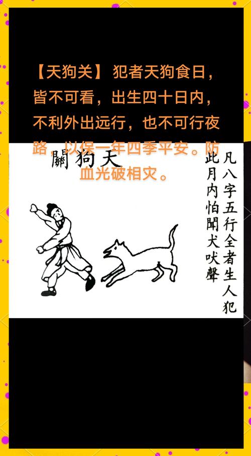 天狗入命和天狗守命分别是什么命理含义？