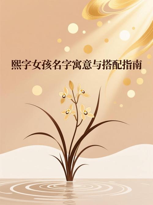女孩用熙字取名，寓意阳光、繁荣，这个名字是否适合我的女儿？