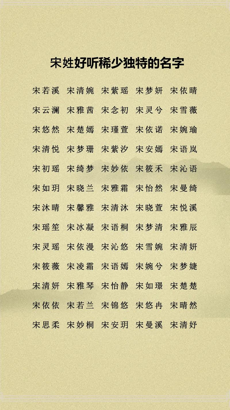 宋字五行属什么，女孩取名寓意有哪些？