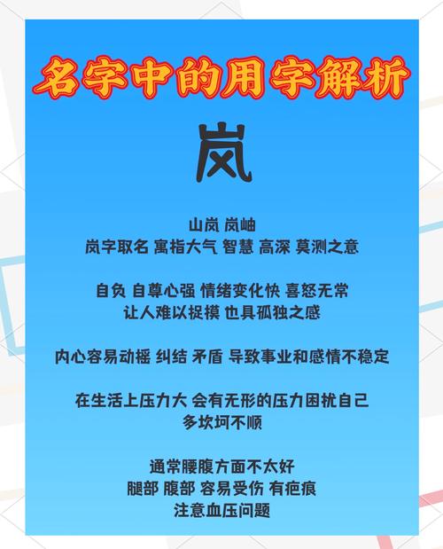 岚字取名寓意男孩，能否体现大气磅礴、意境深远的特点？