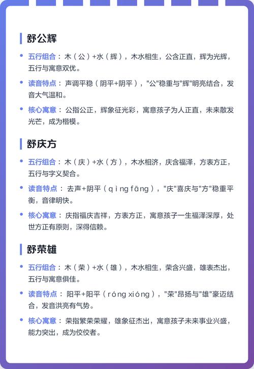 如何根据五行和风水为舒姓男宝宝取名，寓意吉祥？