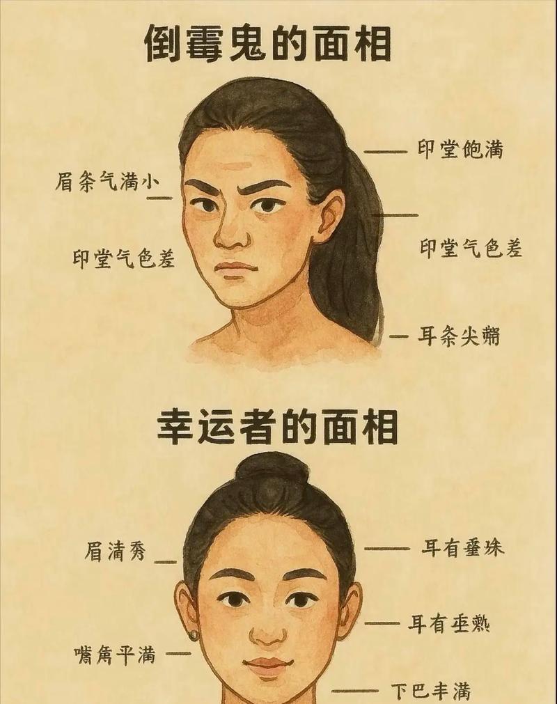 女性面相中，哪些特征可能表明拥有天鬼命格？