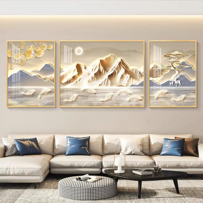 客厅风水画可以贴两张吗？哪种布局更合适？