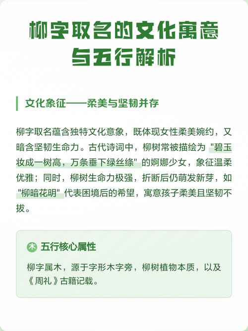 柳字五行属什么？男孩取名寓意有哪些？
