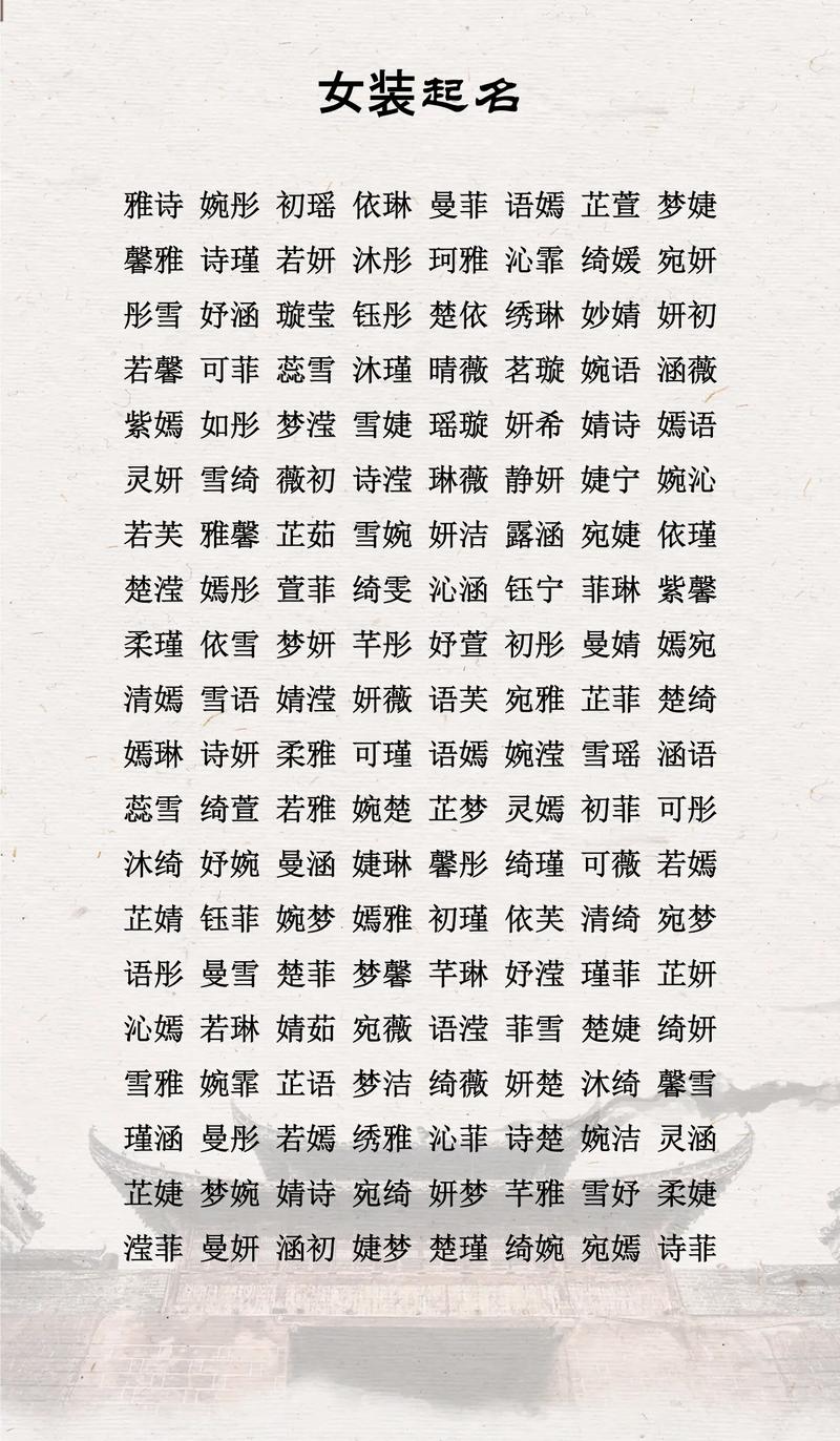 鄂姓女孩叫什么名字比较好听？