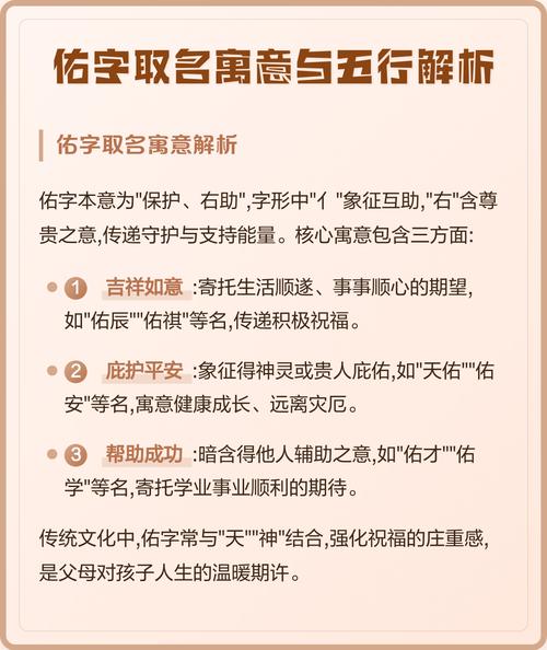 佑字五行属什么男孩取名寓意佑护，有哪些好听的选项？