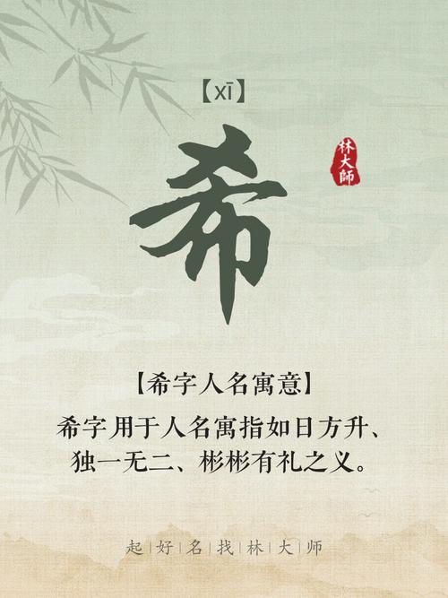 希字五行属什么女孩取名寓意好？