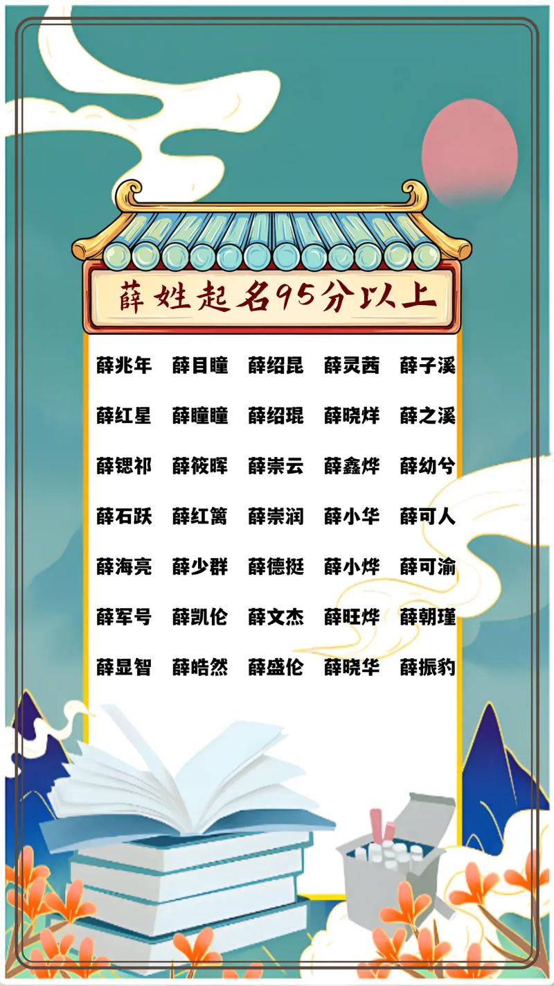 薛姓大气文雅的男宝宝名字叫什么？有没有什么寓意深刻的好名字推荐？