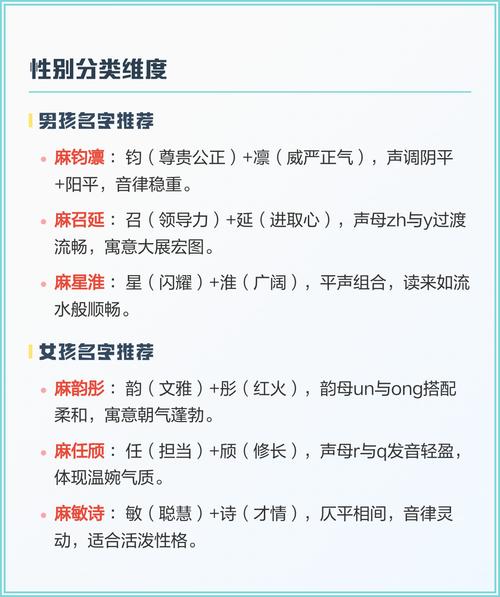 姓麻的男孩起一个有含义的名字，有没有什么好的建议呢？