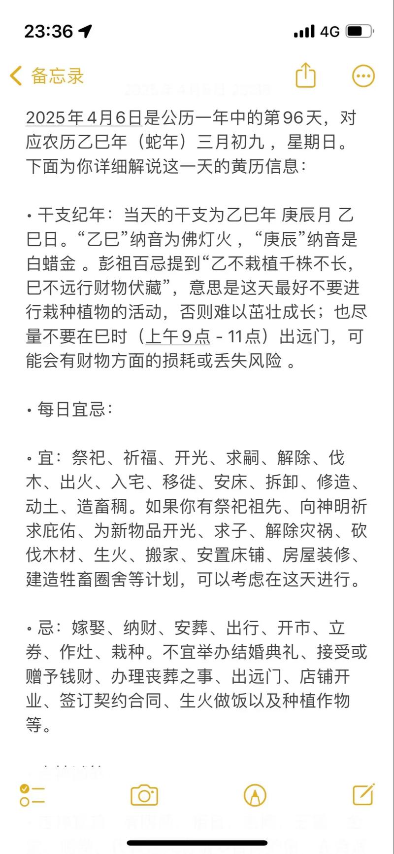 2026年4月6日黄历上适合签合同吗？