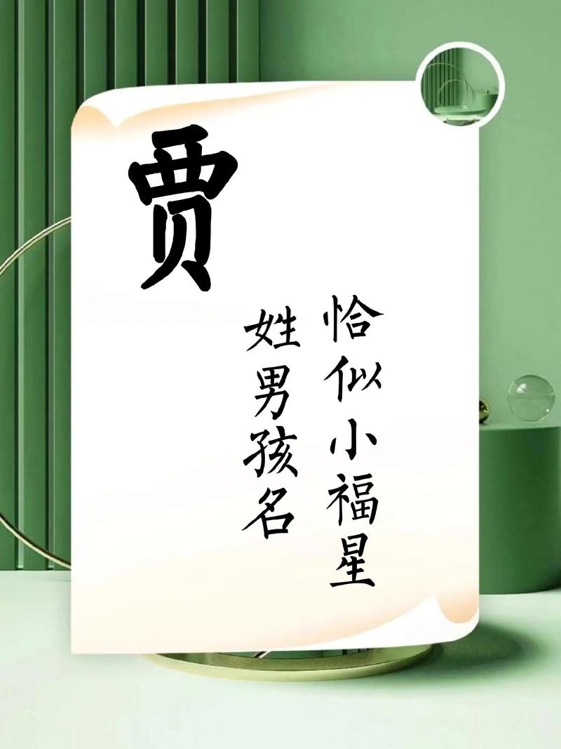 贾姓男孩名字中蕴含美好寓意的，有没有什么特别推荐的名字呢？