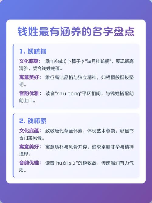 钱姓有涵养的男宝宝名字有哪些推荐？