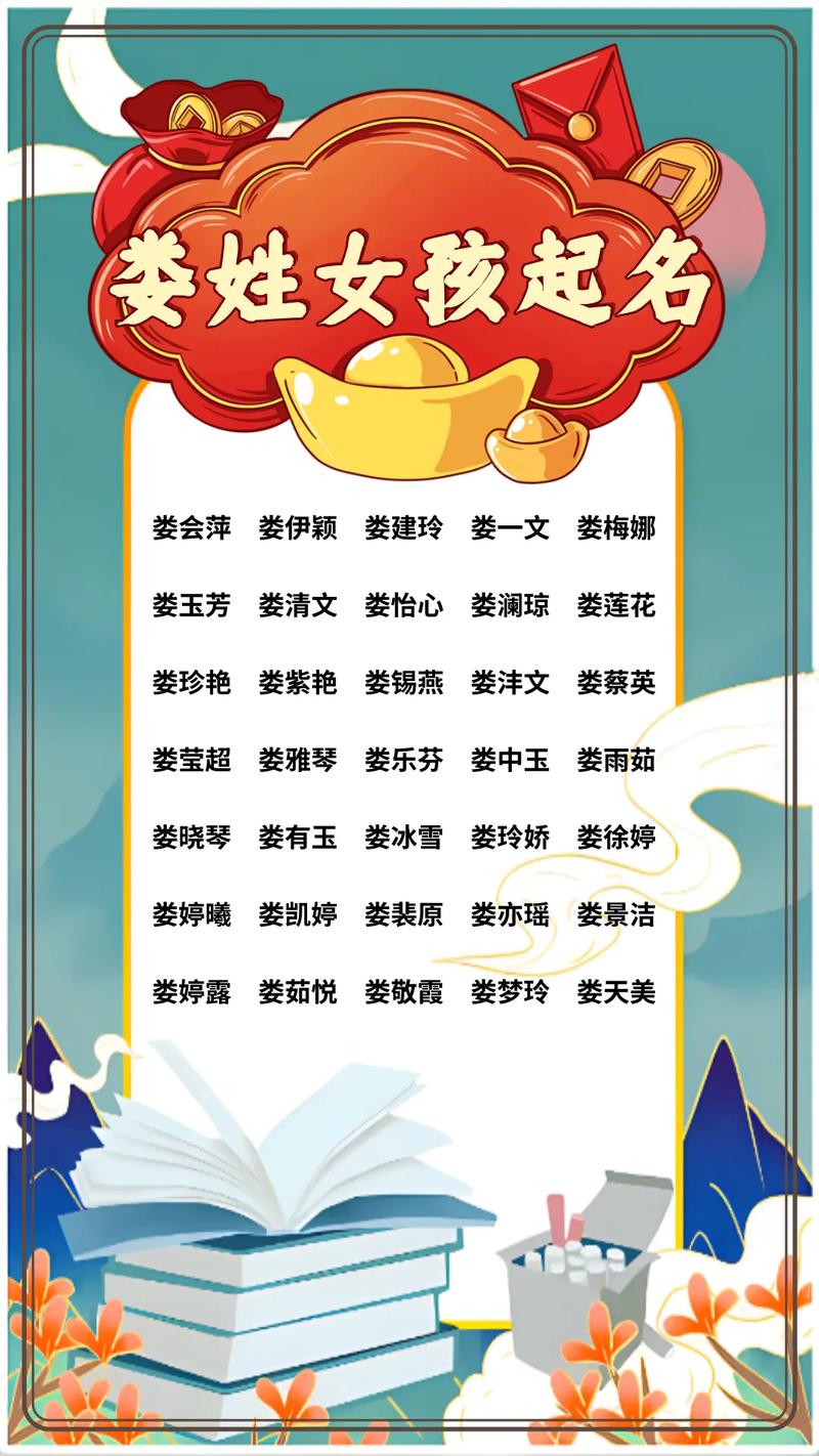 娄姓女孩名字中哪个既优美又大方？