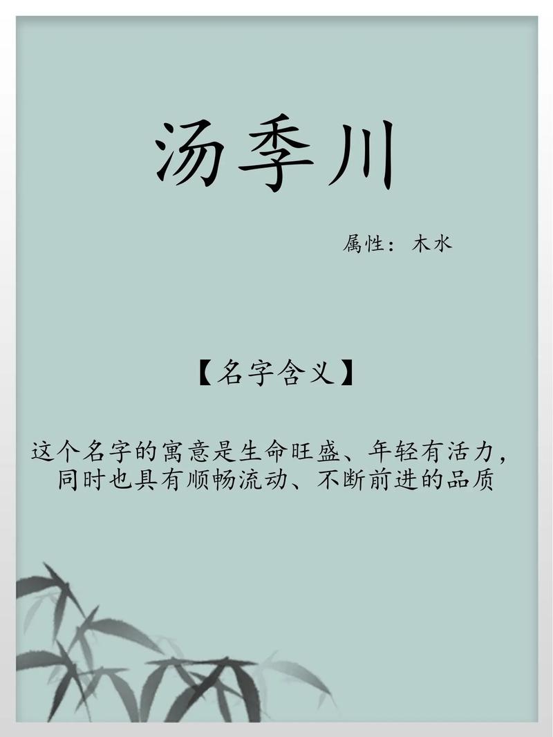 姓汤的男孩起一个既优美又大方的名字，有没有什么好的建议呢？