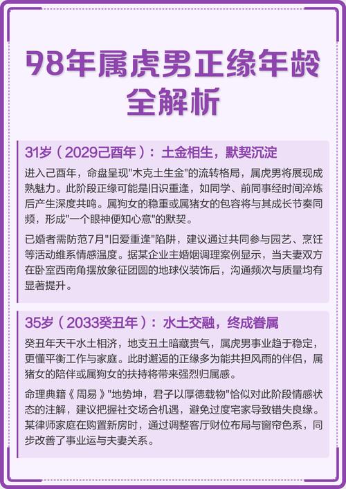 1998年出生属虎的男生，他的命理特点是什么？