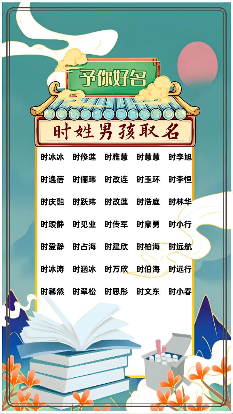 时姓男孩名字中蕴含美好寓意的，有没有什么特别的名字推荐呢？