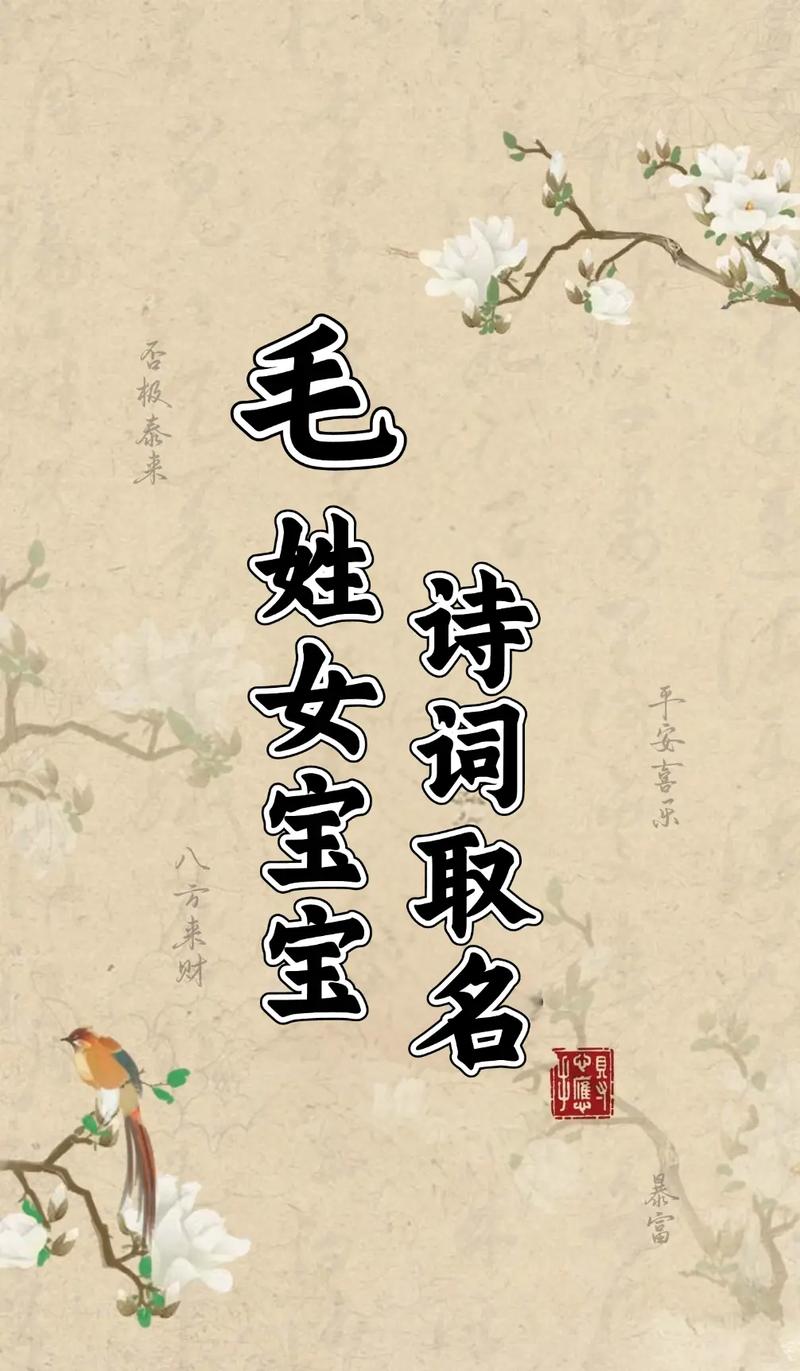 姓茅的女孩起个有诗意的名字，有没有什么好建议呢？