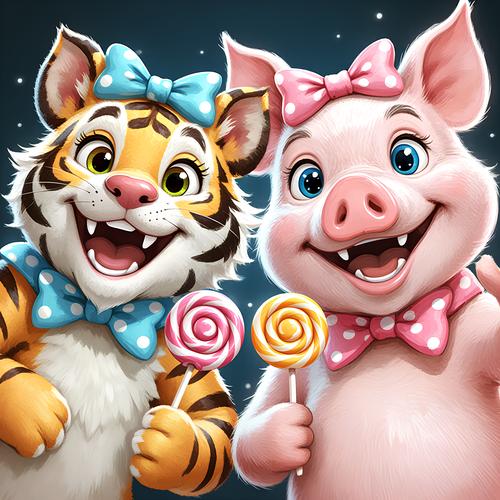 猪和虎在一起，谁的威望会梗高？