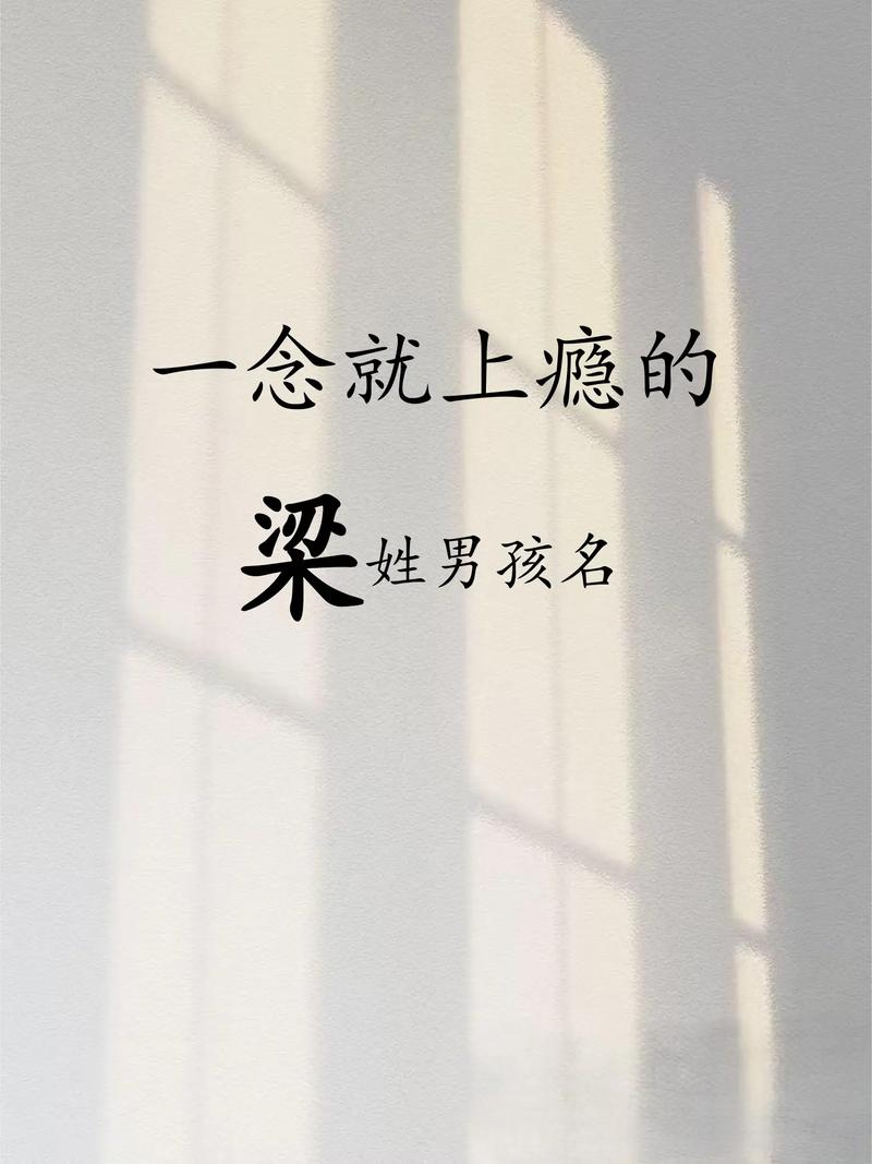 给梁姓洋气男孩取个时尚的名字，有没有什么好建议？