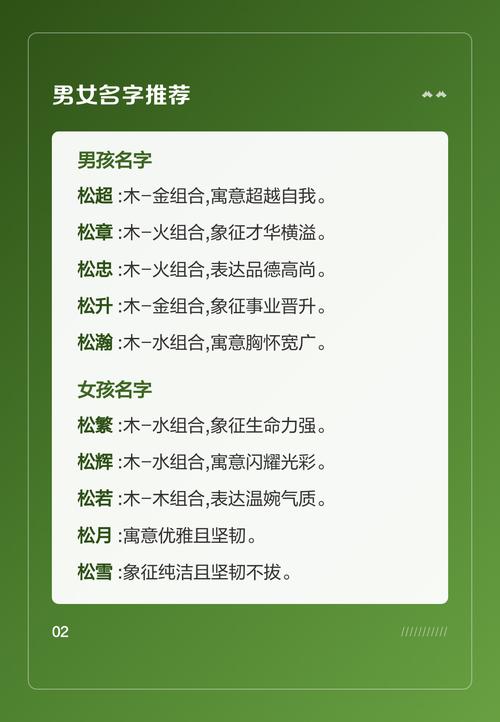 松字五行属木，如何根据五行原理为男孩起名，使其更符合风水？