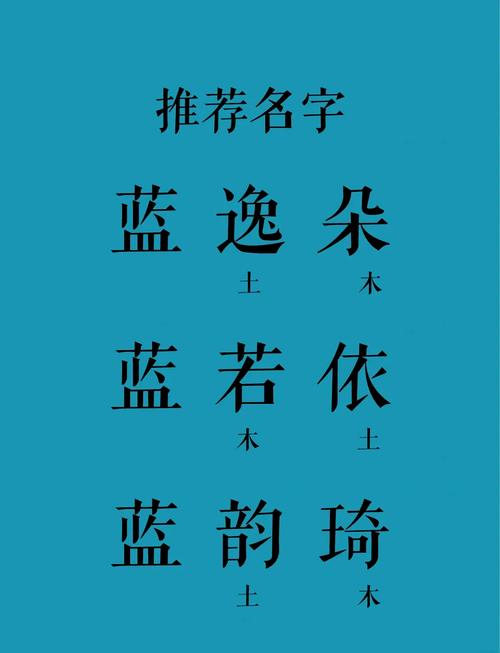 蓝姓女孩取一个有新意的名字，有没有什么好听的推荐？