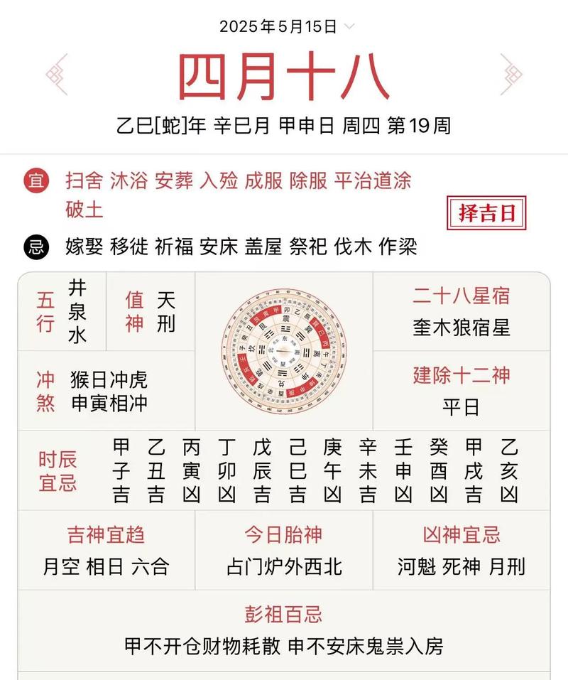 2026年4月18日黄历上适合安灶吗？