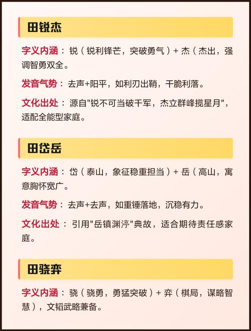 田姓大气文雅的男宝宝名字叫什么？有没有什么寓意深远的名字推荐？
