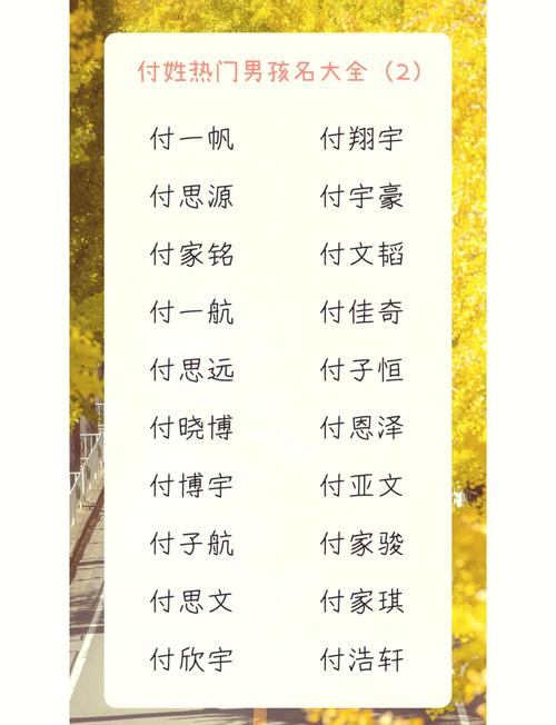 傅姓女孩名字中，有哪些既独特又优美的名字可以取呢？