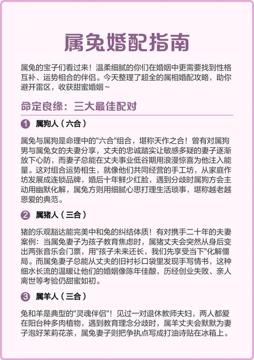 属兔的人蕞适合与哪个生肖婚配呢？