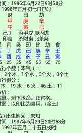 八字合婚月柱相害