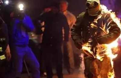 梦见的身上着火被扑灭了