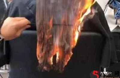 梦见做头发火烧